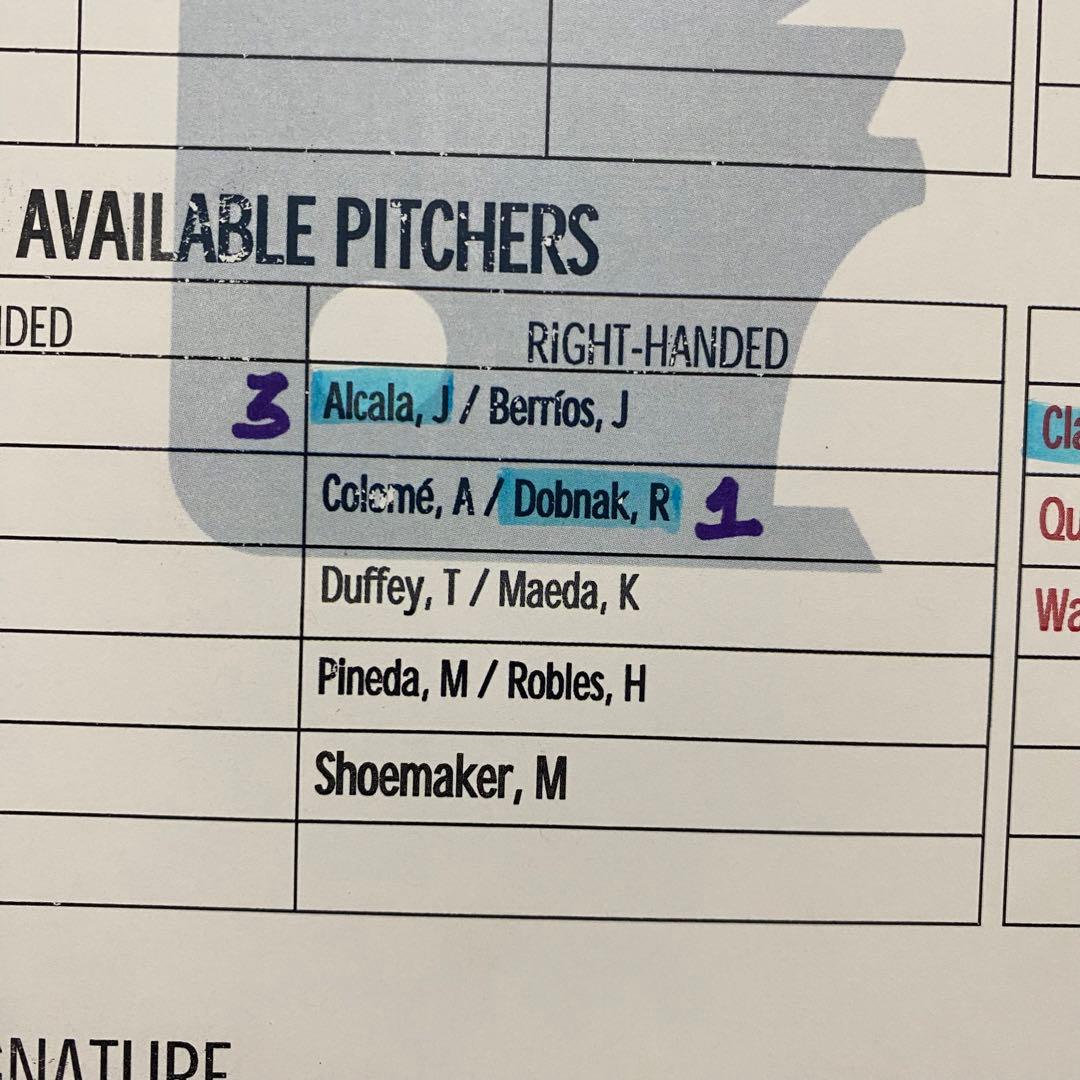 No.2【激レア】実使用品　大谷翔平　マエケン　ラインナップカード