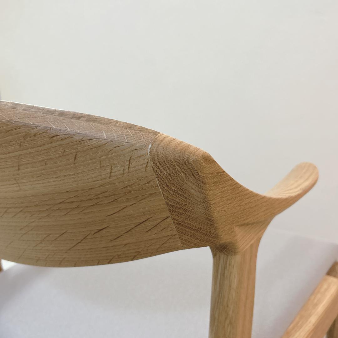 ナガノインテリア DC354 アームチェア オーク グレー