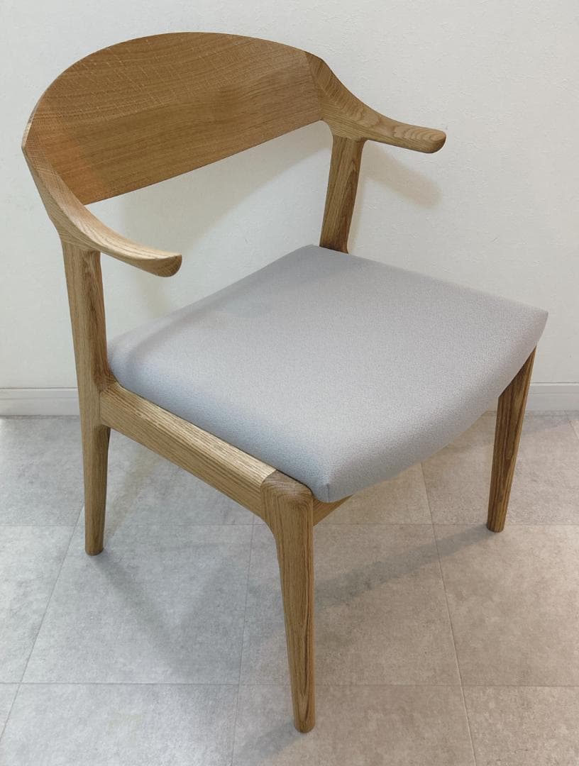 ナガノインテリア DC354 アームチェア オーク グレー