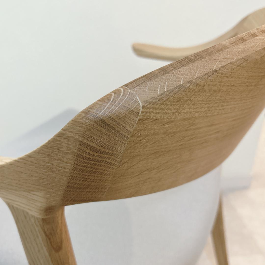 ナガノインテリア DC354 アームチェア オーク グレー