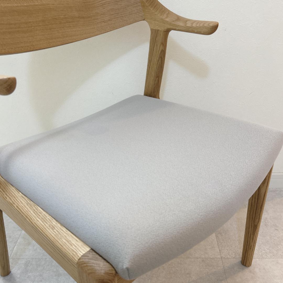 ナガノインテリア DC354 アームチェア オーク グレー