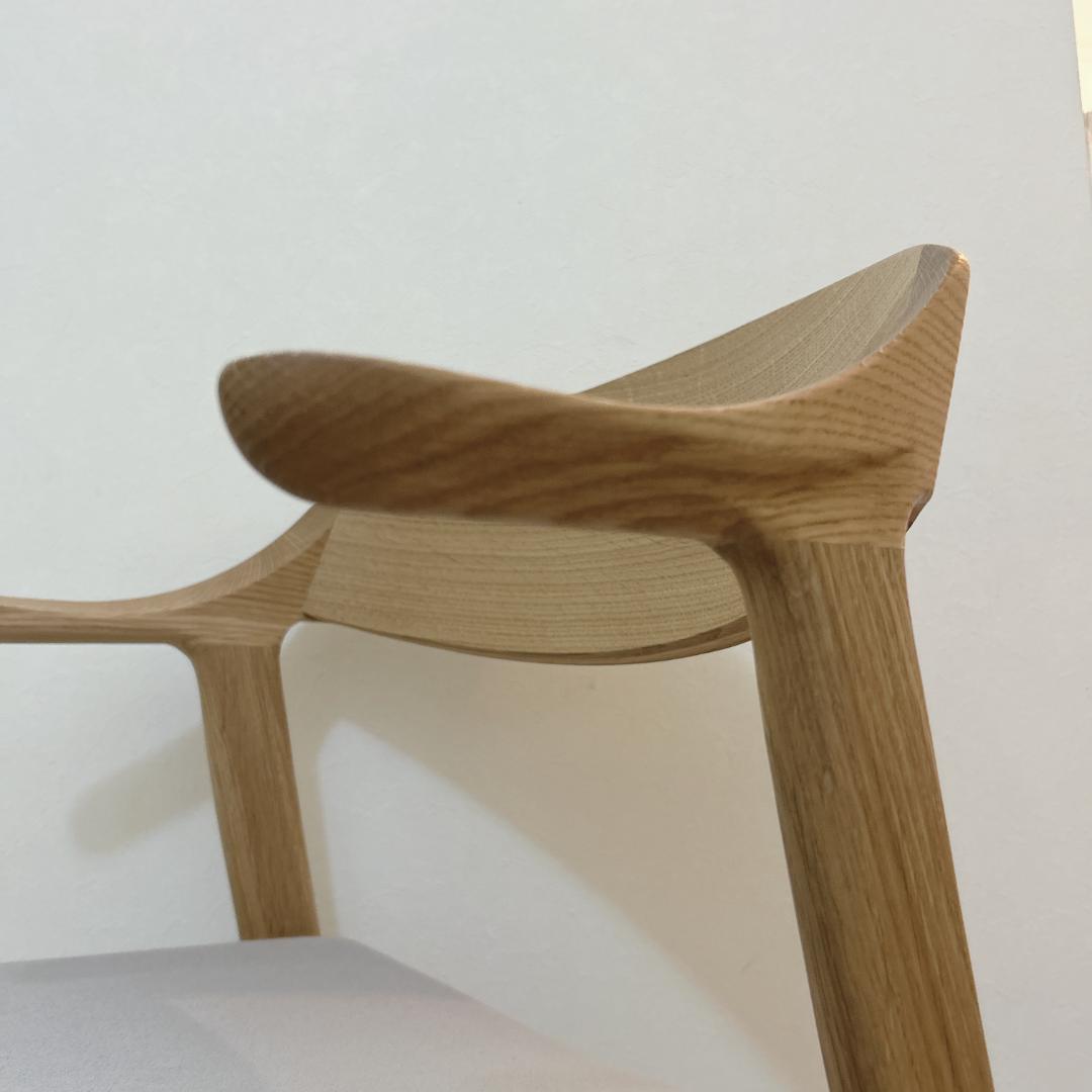 ナガノインテリア DC354 アームチェア オーク グレー