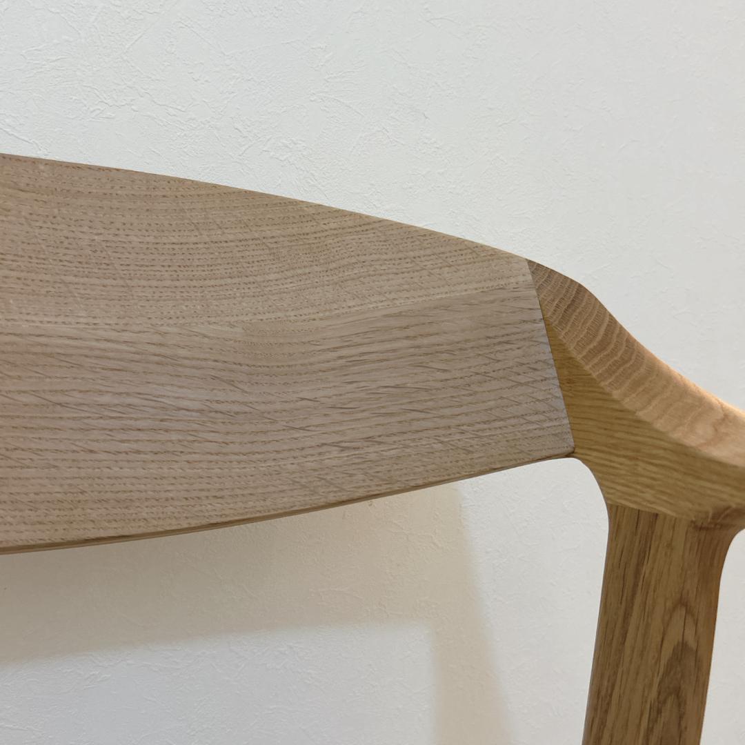 ナガノインテリア DC354 アームチェア オーク グレー