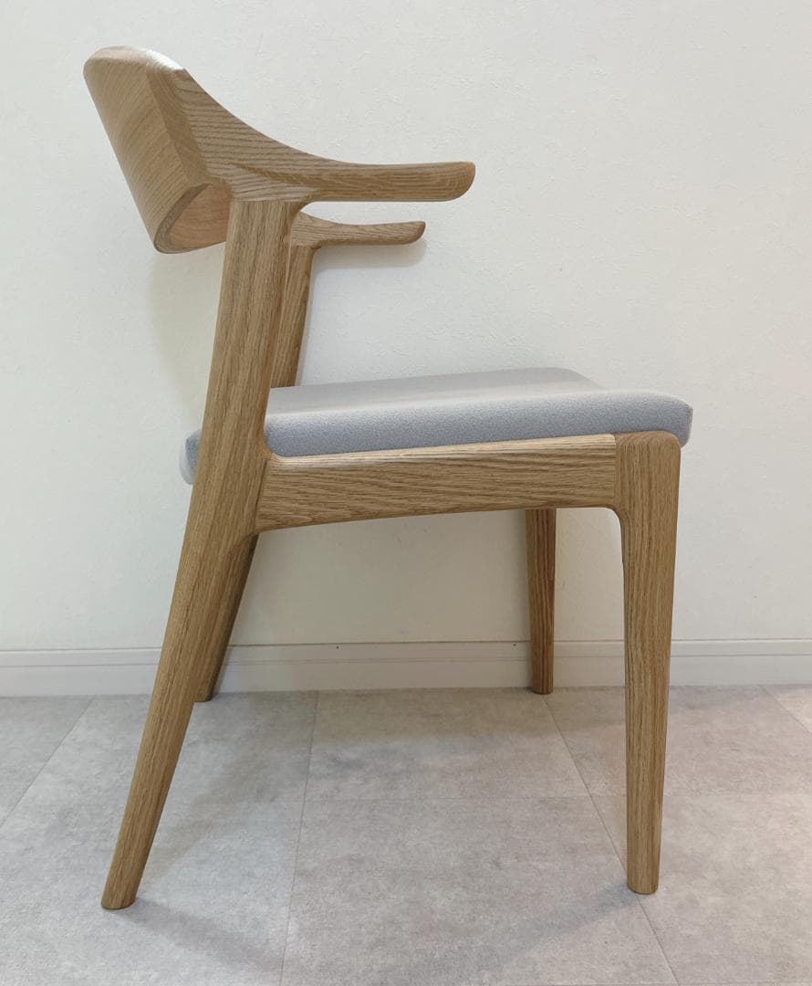 ナガノインテリア DC354 アームチェア オーク グレー