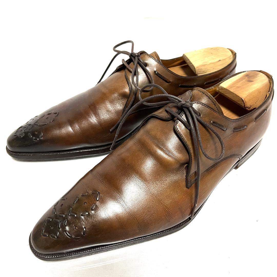 ★SANTONI サントーニ★イタリア製★ポインテッドトゥ★7(25.5cm)★