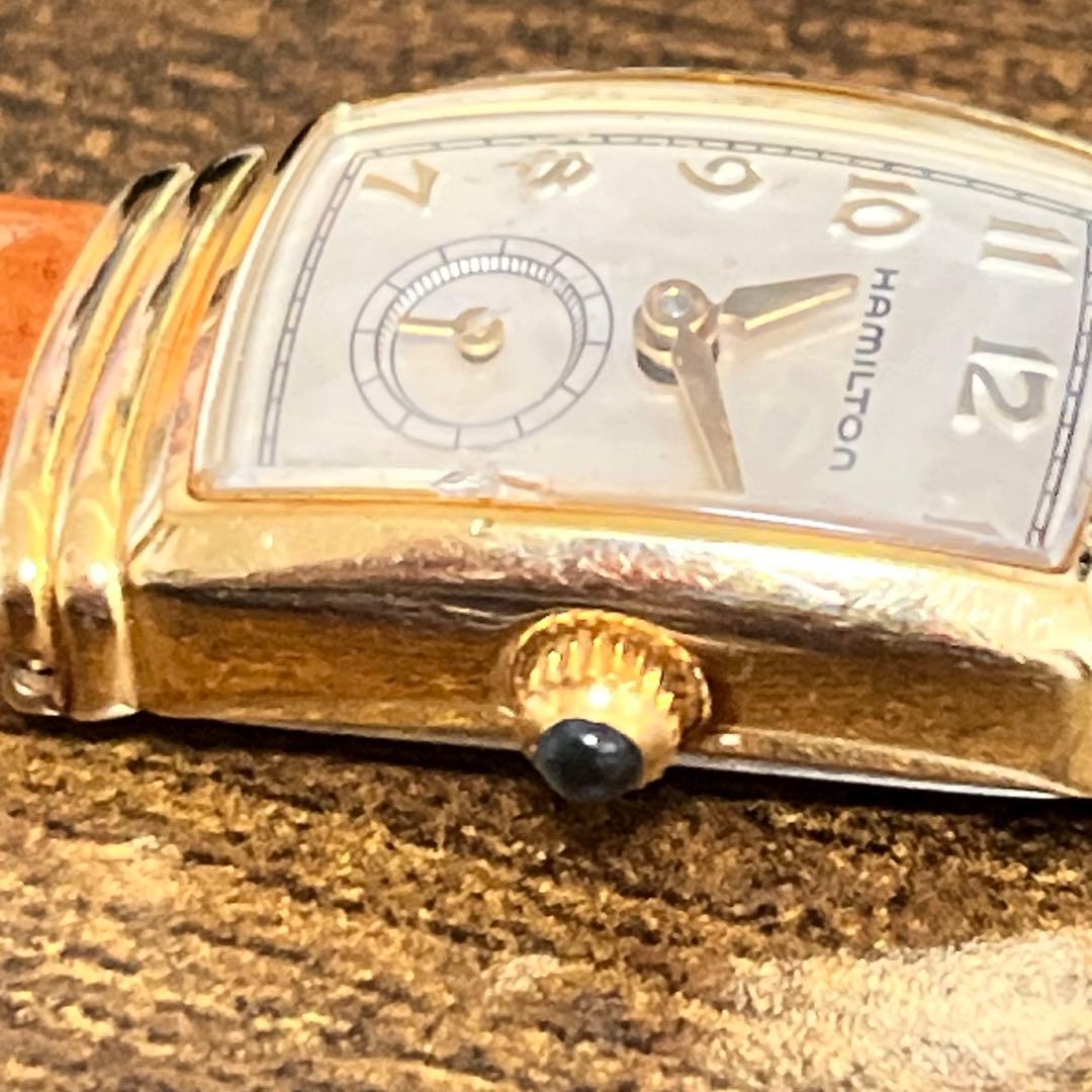 【HAMILTON 】ゴールド アナログ腕時計【稼働中】