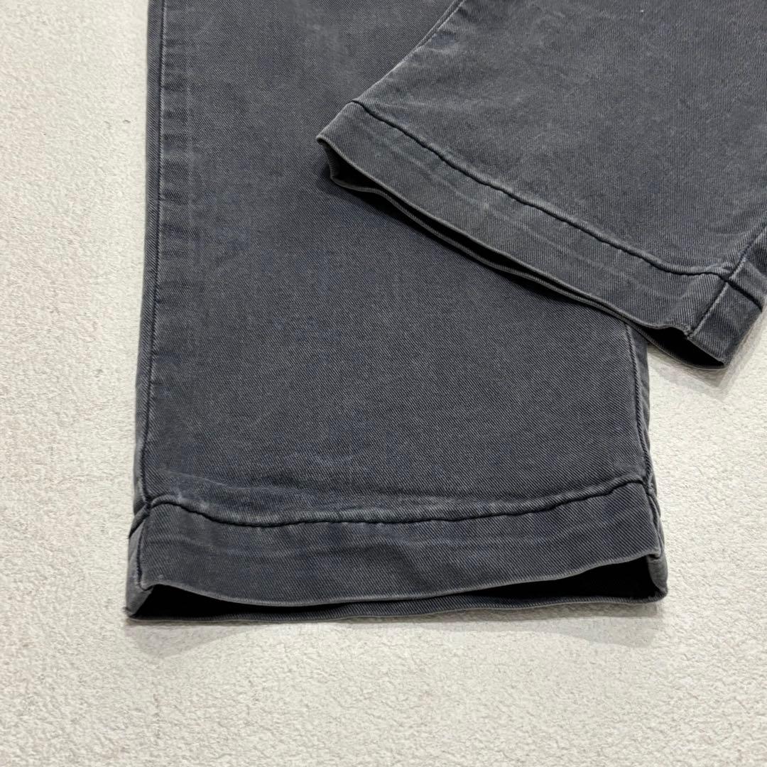 レミレリーフ　美品 ウォッシュ加工 ストレッチ チノ スリム テーパード パンツ