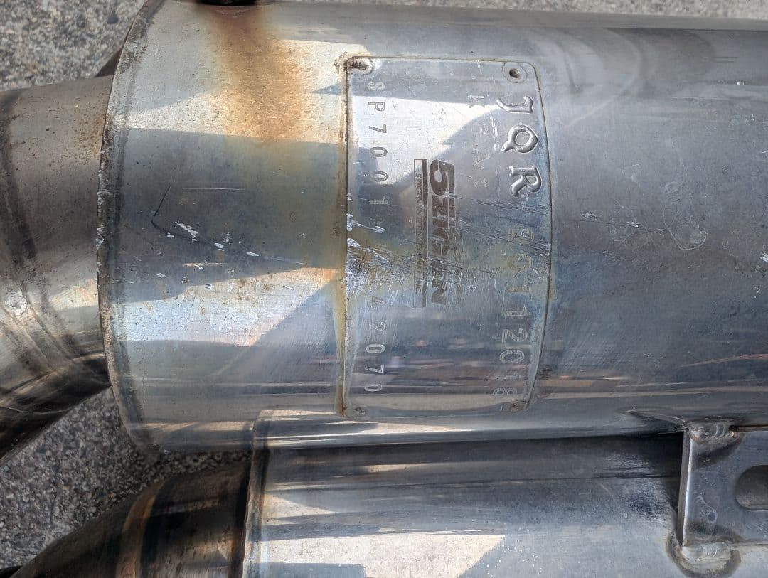 JB23ステンレス デュアルマフラー ツインテール