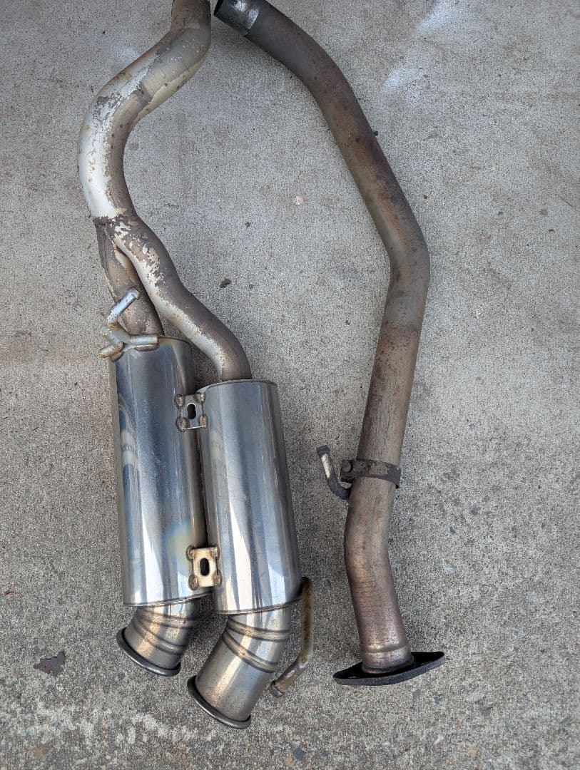 JB23ステンレス デュアルマフラー ツインテール