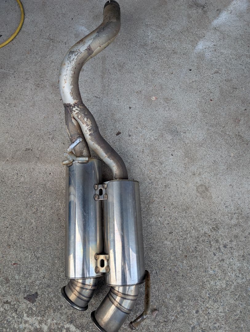 JB23ステンレス デュアルマフラー ツインテール