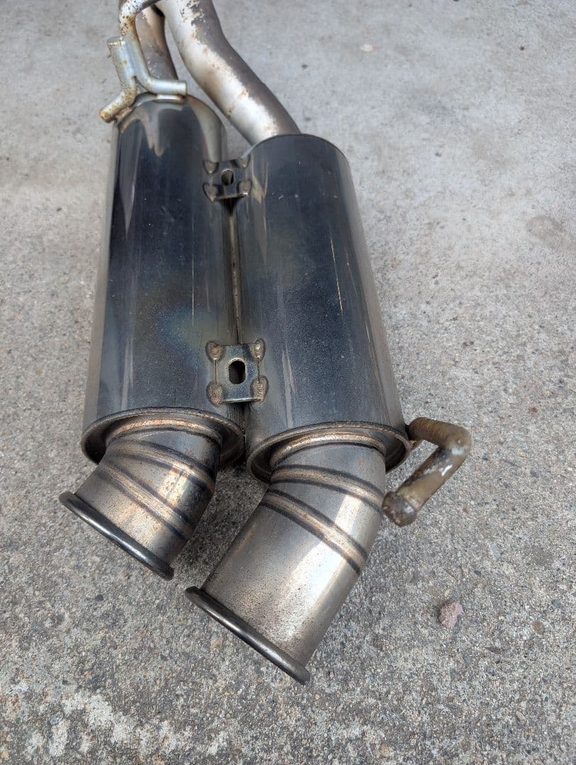 JB23ステンレス デュアルマフラー ツインテール