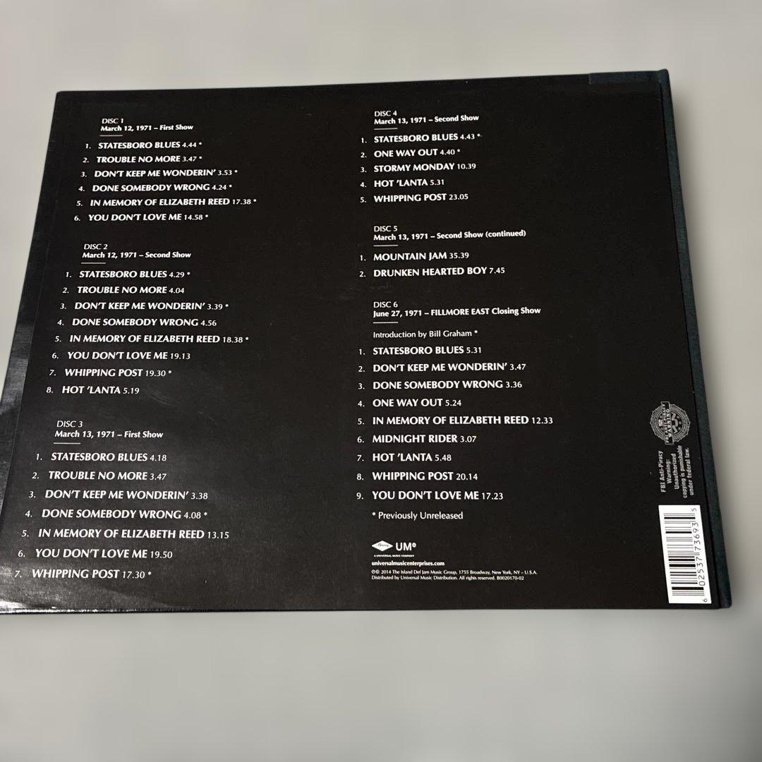 洋楽 The Allman Brothers Band 1971 6-CD
