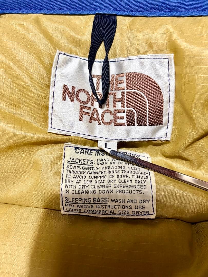 ノースフェイス　茶タグ　ダウンベスト　美品