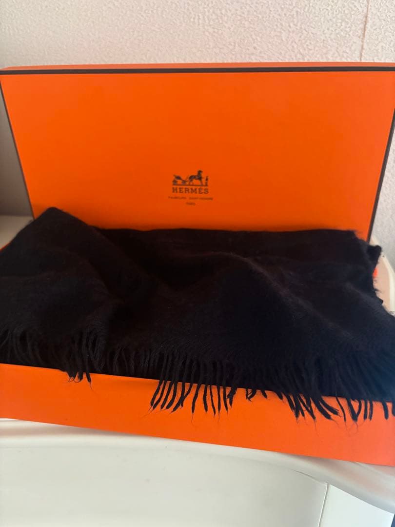 ★HERMESニューリブリス大判ストール★カシミアシルクマフラー