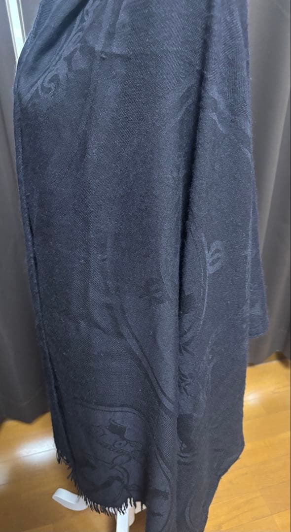 ★HERMESニューリブリス大判ストール★カシミアシルクマフラー