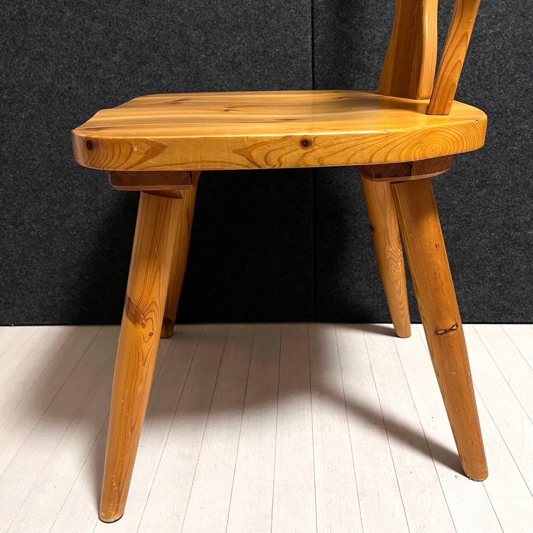 カントリーチェア　ダイニングチェア　パイン材　アンティーク　ヴィンテージ　木製