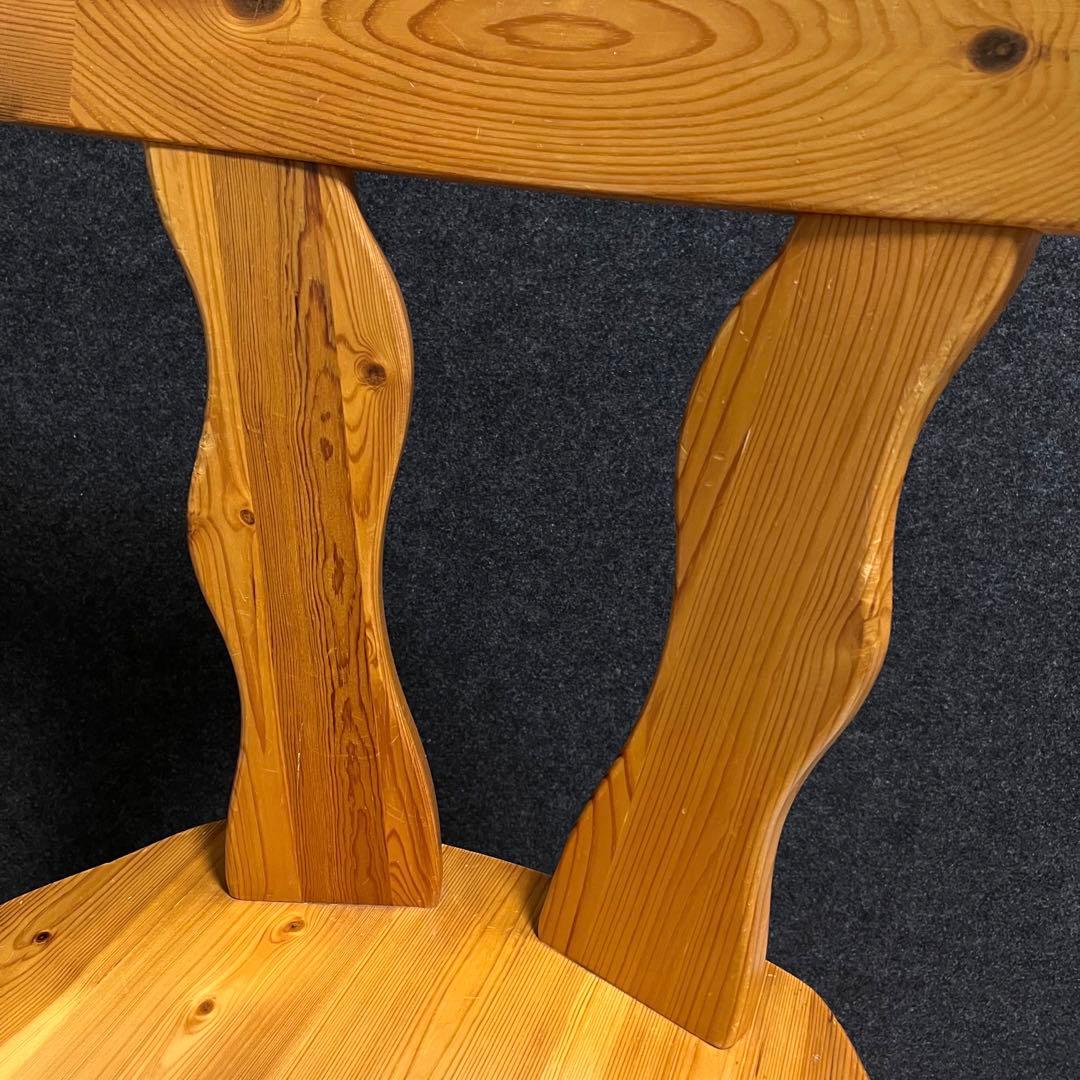 カントリーチェア　ダイニングチェア　パイン材　アンティーク　ヴィンテージ　木製