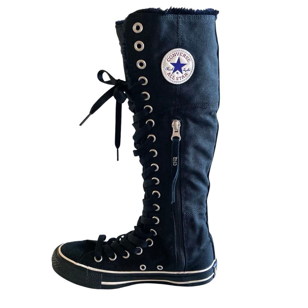 【廃盤希少・23cm】コンバース オールスター ロングブーツ 20ホール　裏ボア