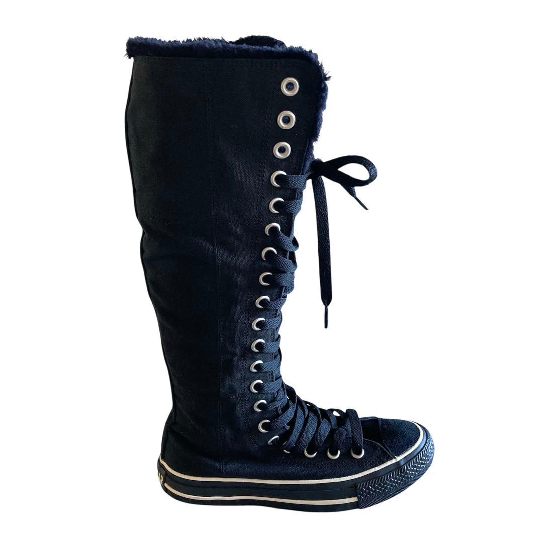 【廃盤希少・23cm】コンバース オールスター ロングブーツ 20ホール　裏ボア