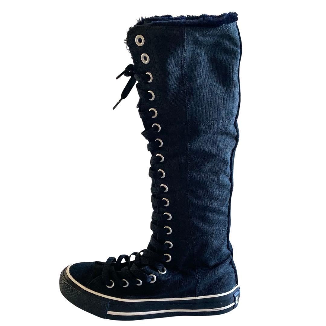 【廃盤希少・23cm】コンバース オールスター ロングブーツ 20ホール　裏ボア