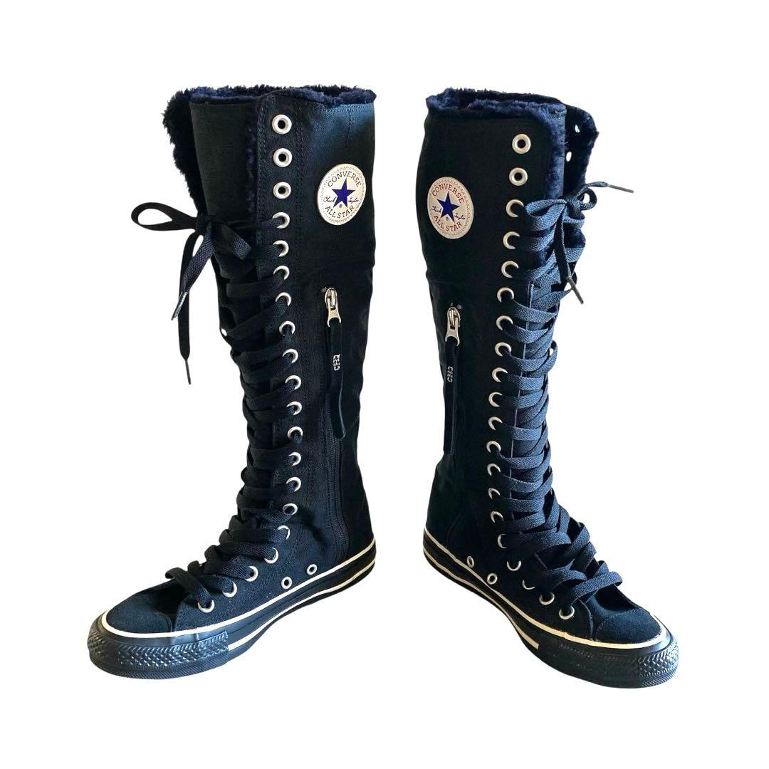 【廃盤希少・23cm】コンバース オールスター ロングブーツ 20ホール　裏ボア