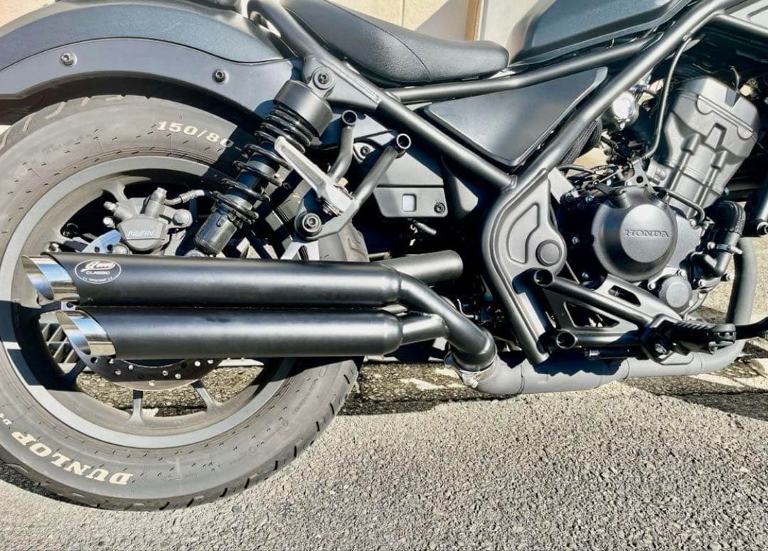 レブル250 (2023年式) マフラーgem speed製 (V4音調整済)