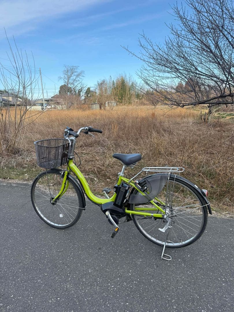 電動アシスト自転車 ライムグリーン