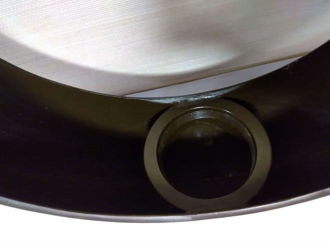 銅製花器　満月　池坊花器　板鎖付き