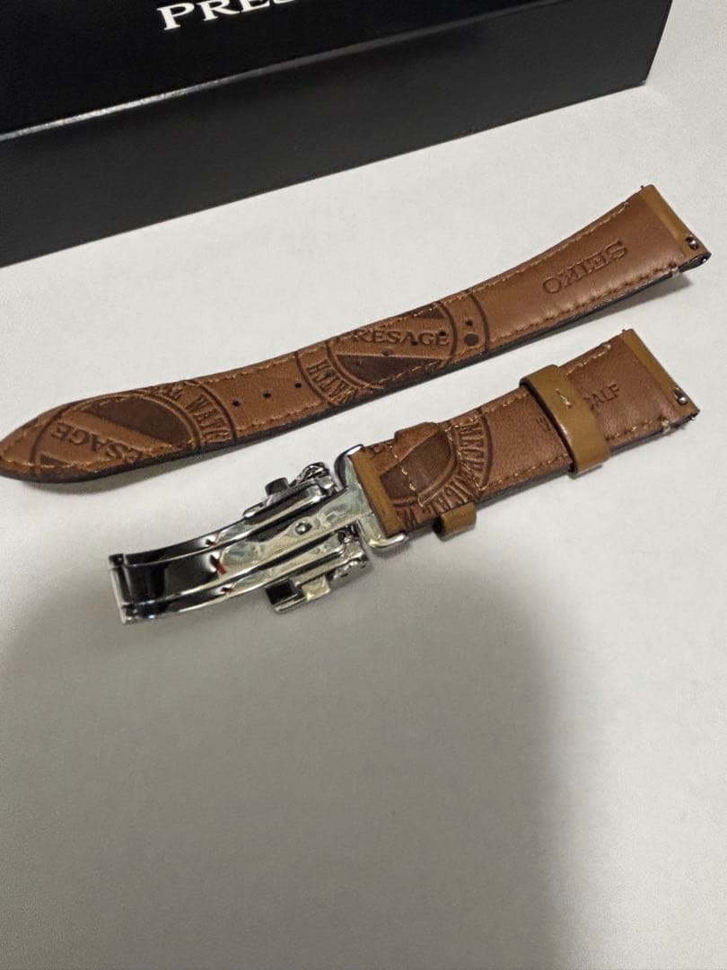 【SEIKO】セイコー 20mmプレザージュ純正ベルト＋Ｄバックル