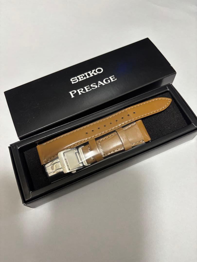 【SEIKO】セイコー 20mmプレザージュ純正ベルト＋Ｄバックル