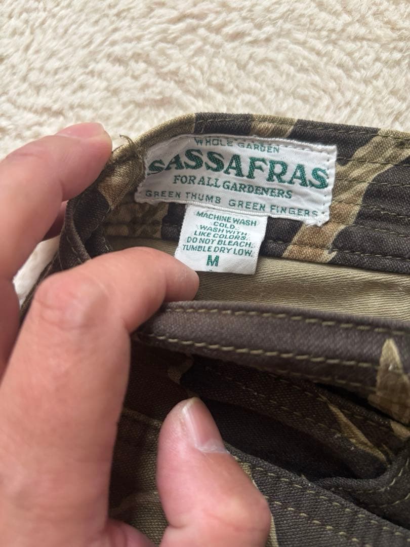 SASSAFRAS Fall Leaf Pants M タイガーカモ