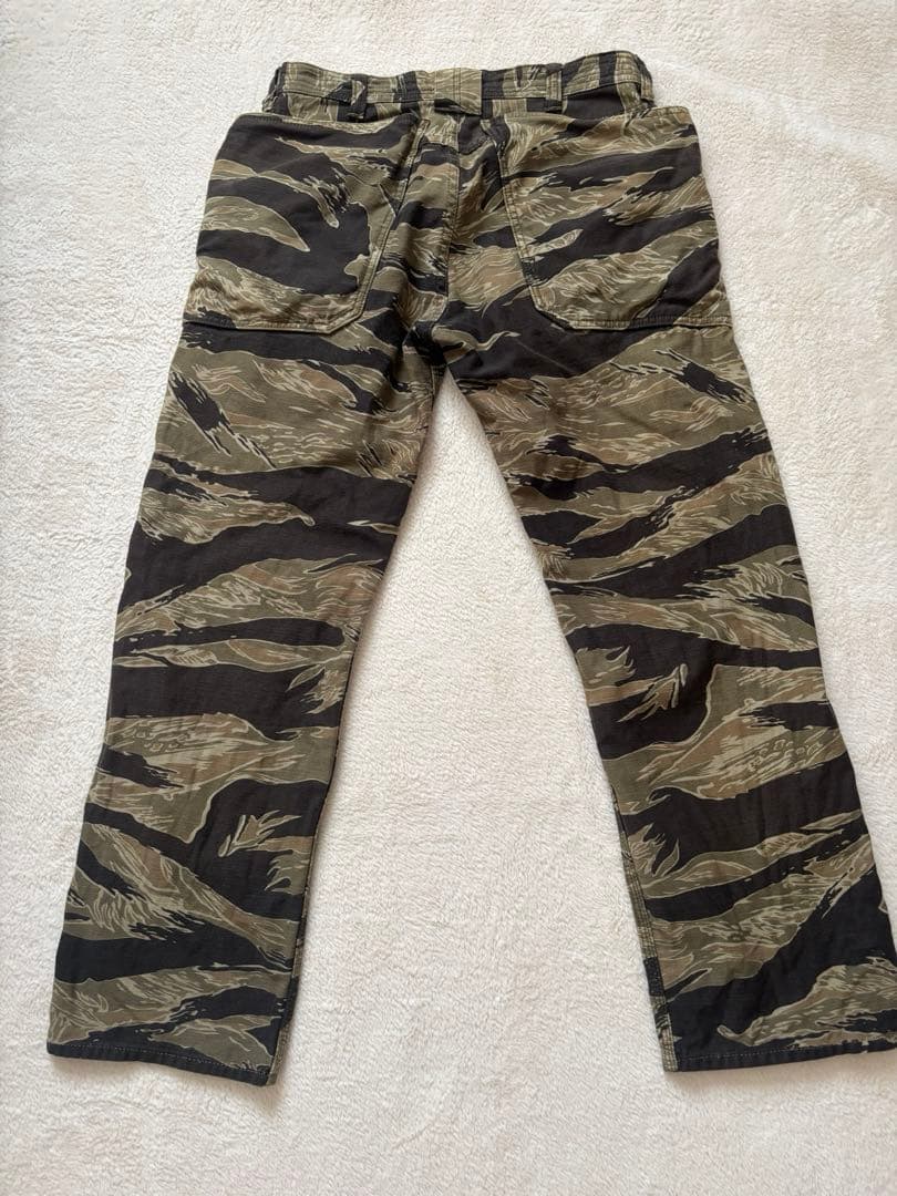 SASSAFRAS Fall Leaf Pants M タイガーカモ
