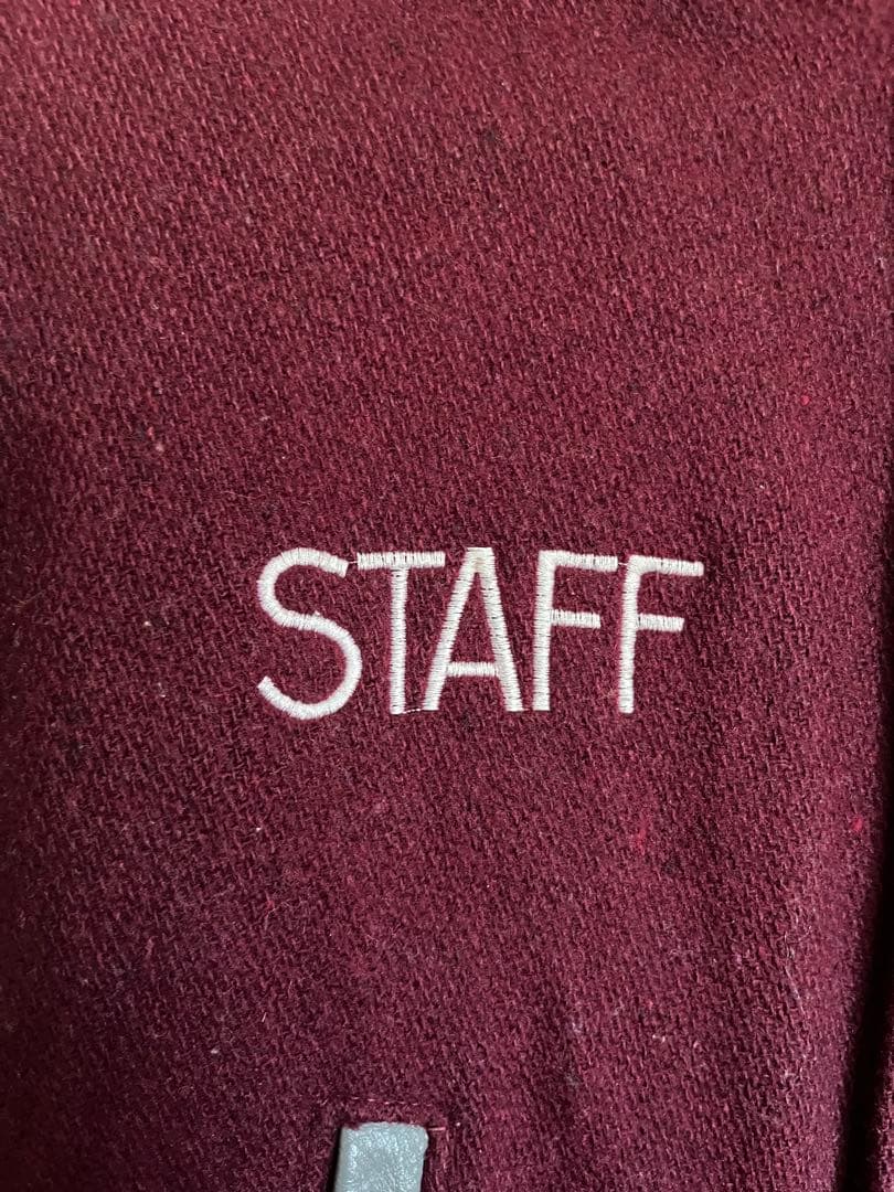 MTV STAFF ヴィンテージ　スタジャン ワインレッド グレー