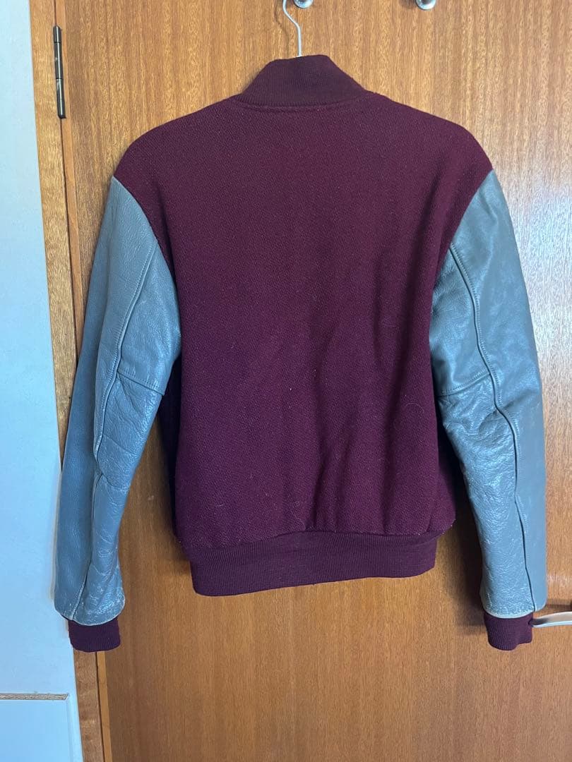 MTV STAFF ヴィンテージ　スタジャン ワインレッド グレー