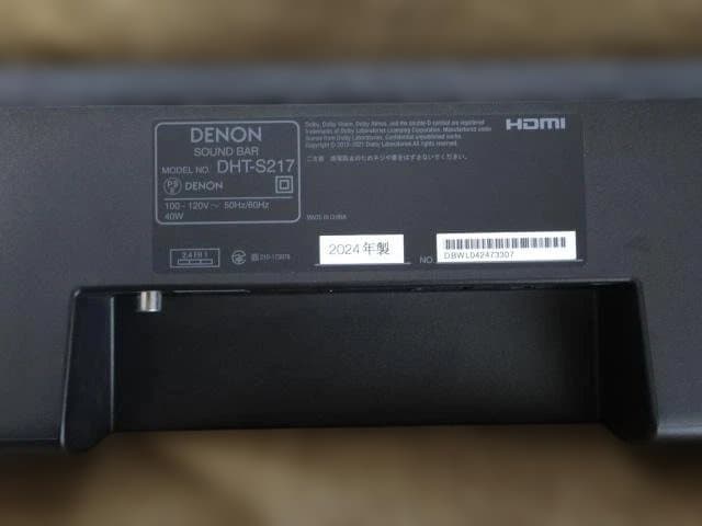 DENON デノン DHT-S217 サウンドバー