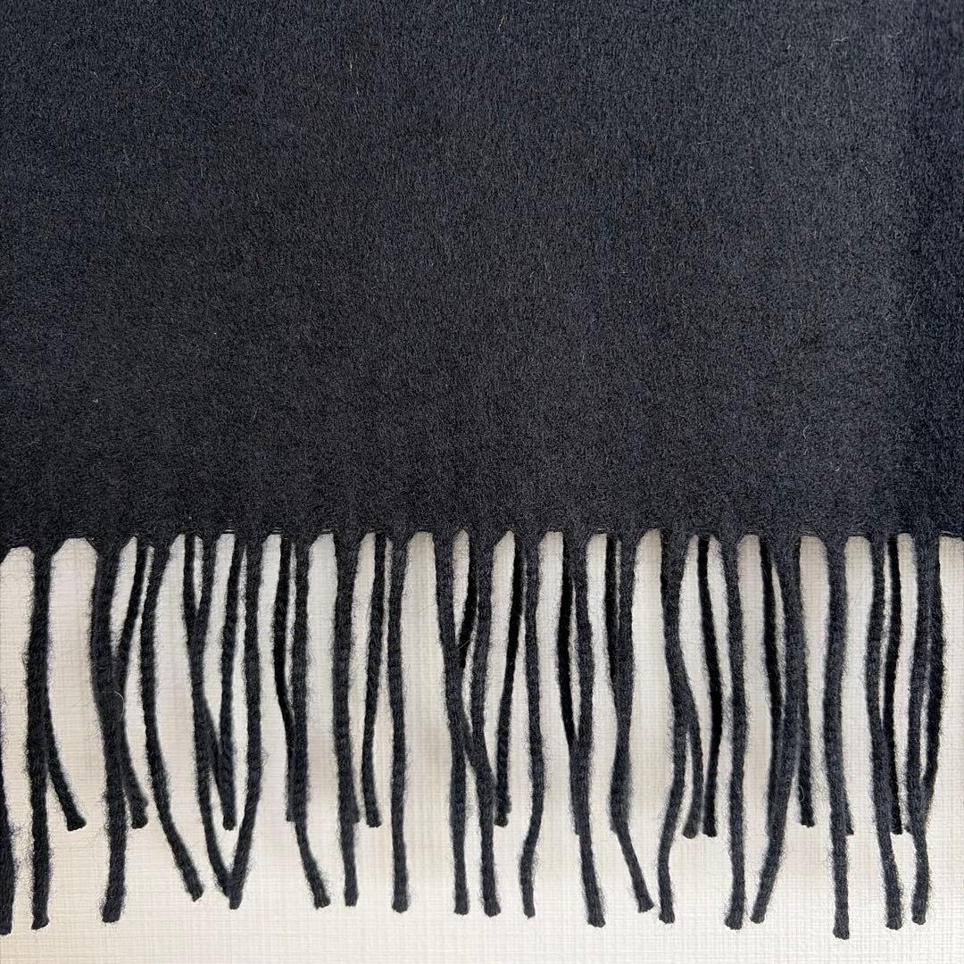 新品未使用！Johnstons 中判カシミアストール ブラック(SA0900 )