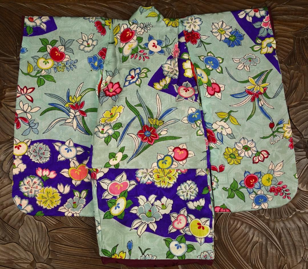 市松人形着物10号4点セット