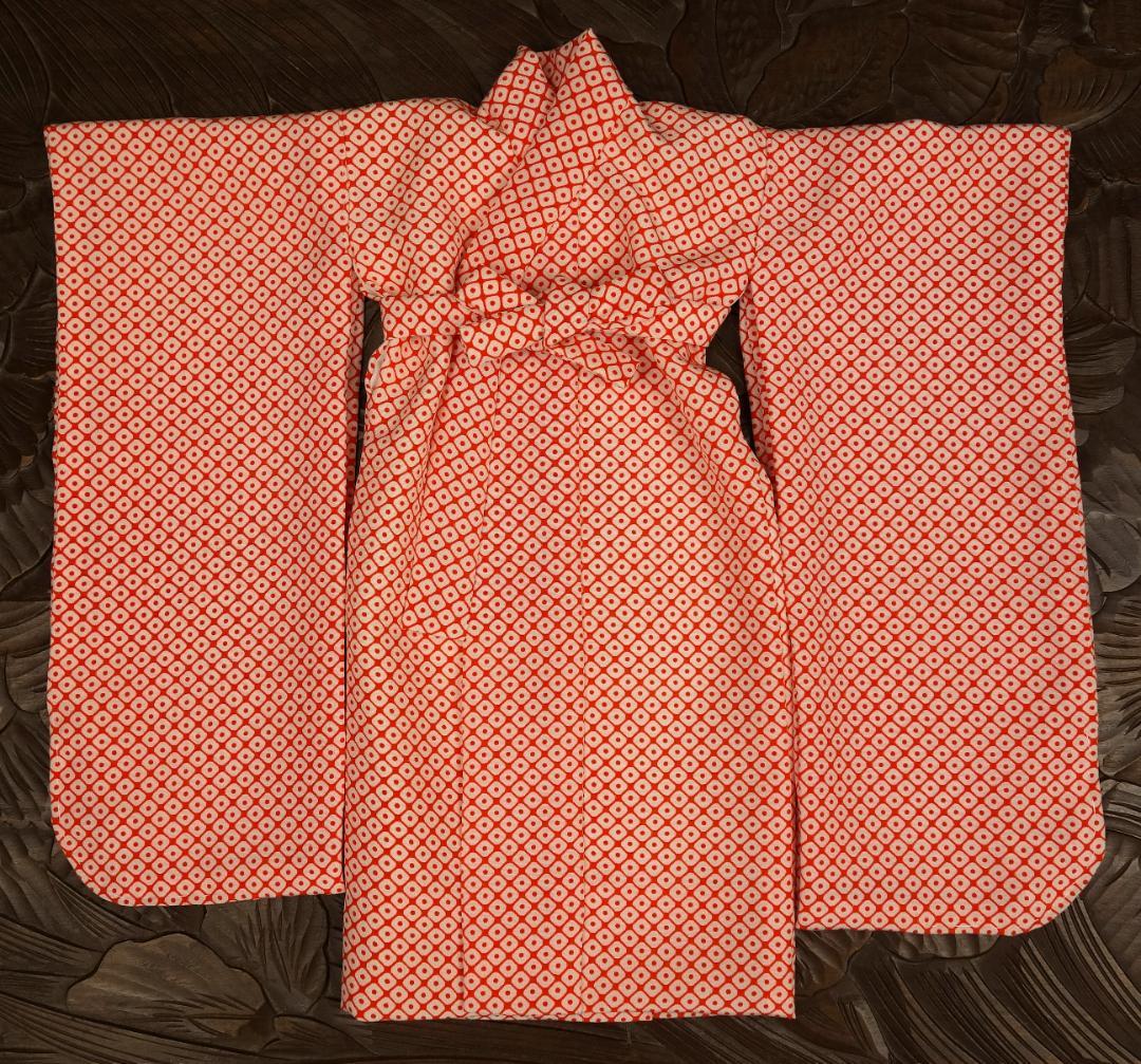 市松人形着物10号4点セット