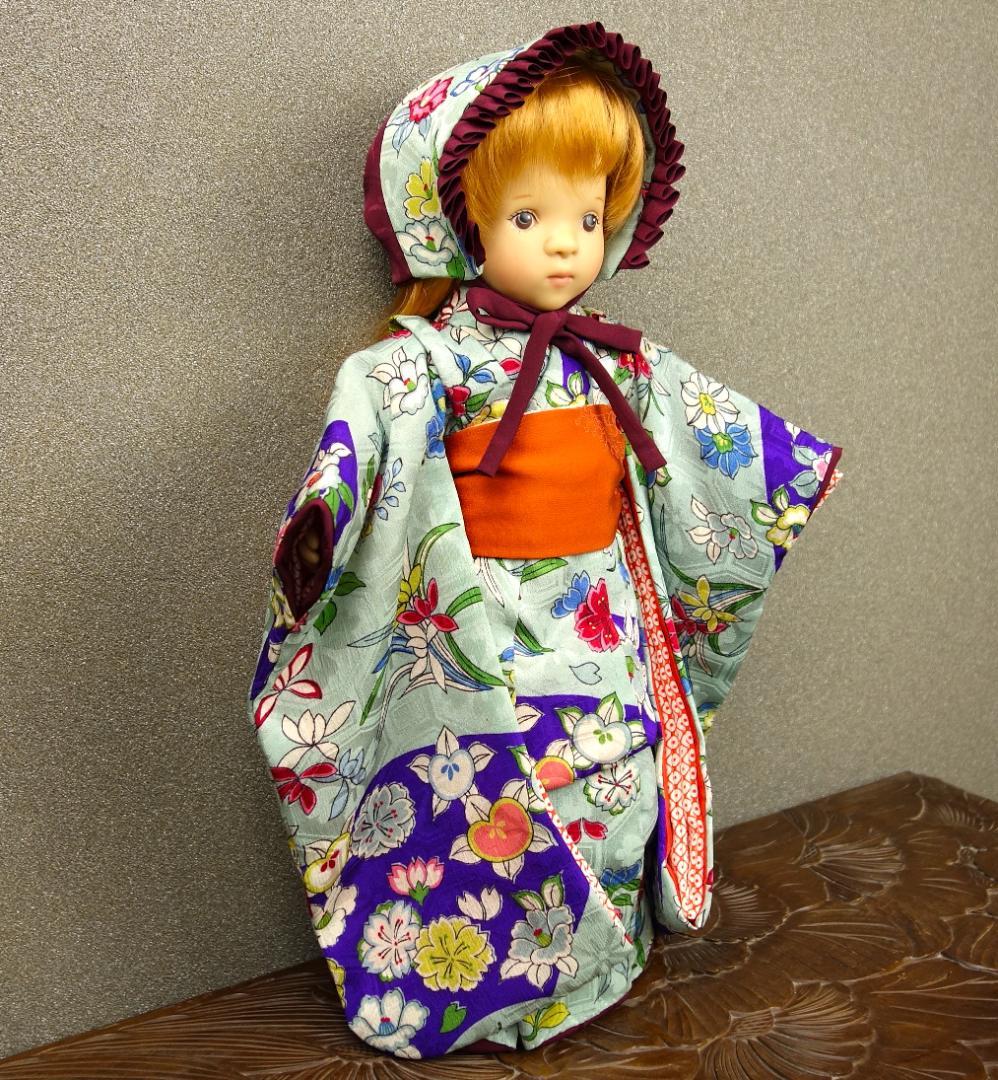 市松人形着物10号4点セット