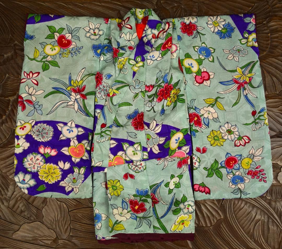 市松人形着物10号4点セット