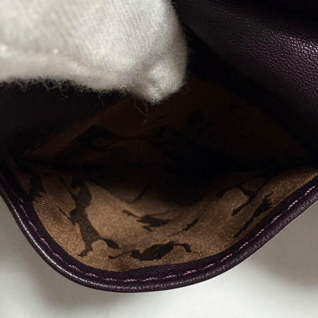 美品 ロンシャン キュイール ミニ ショルダーバック ポシェット オールレザー