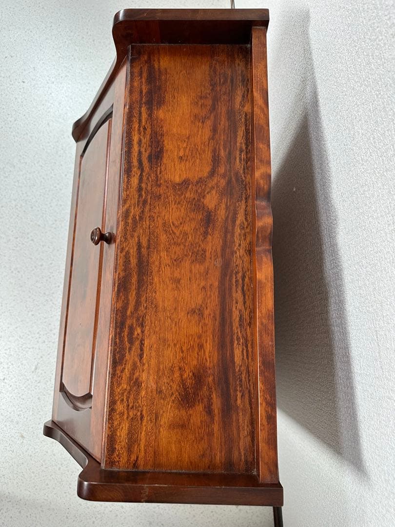 蝦夷民芸 えぞインテリア ライティングビューロー 学習机 書斎 机※i4※