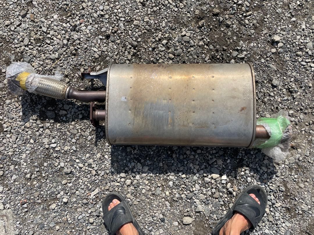 E51エルグランド 日産純正マフラー フランジ付き