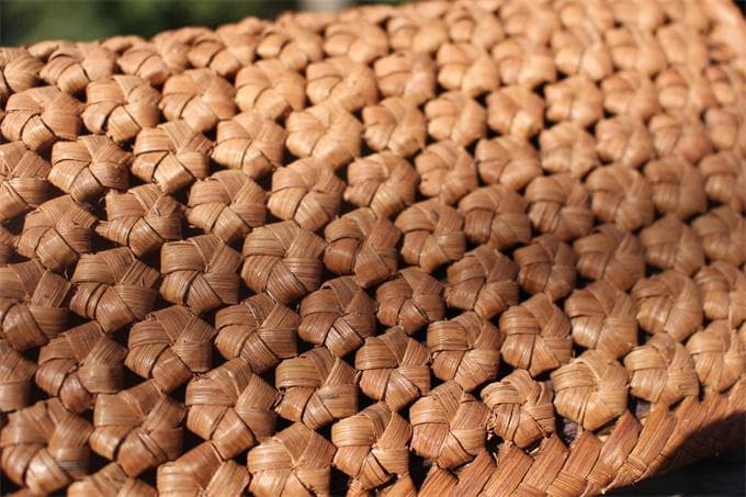 長財布　山葡萄 籠 バッグ 六角花編 小銭入れ　ポーチ財布 　ケース