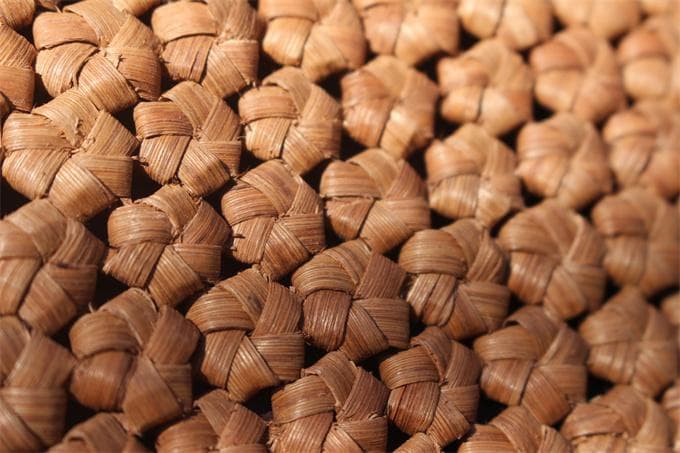 長財布　山葡萄 籠 バッグ 六角花編 小銭入れ　ポーチ財布 　ケース