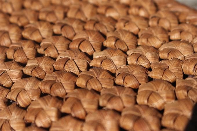 長財布　山葡萄 籠 バッグ 六角花編 小銭入れ　ポーチ財布 　ケース