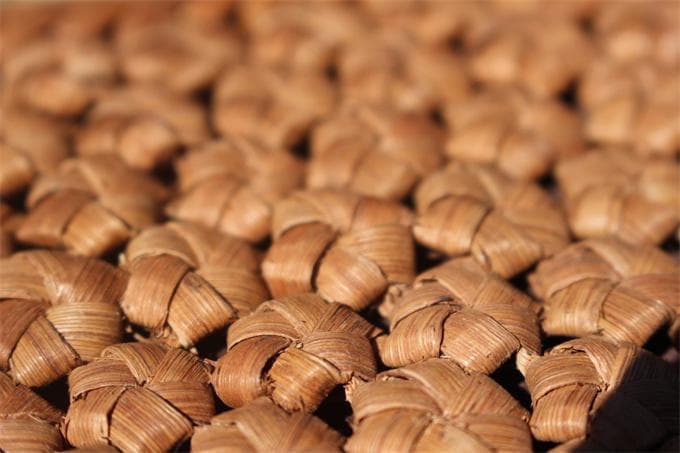 長財布　山葡萄 籠 バッグ 六角花編 小銭入れ　ポーチ財布 　ケース