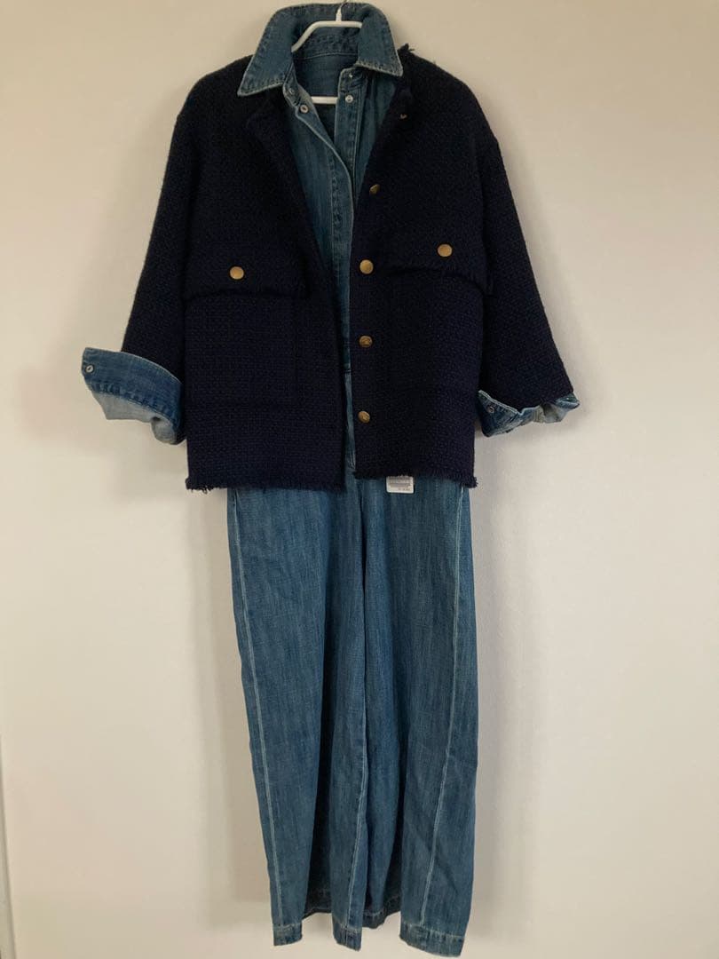 【新品・未使用・タグ付】R'IAM-PLAGE デニムオールインワン 36