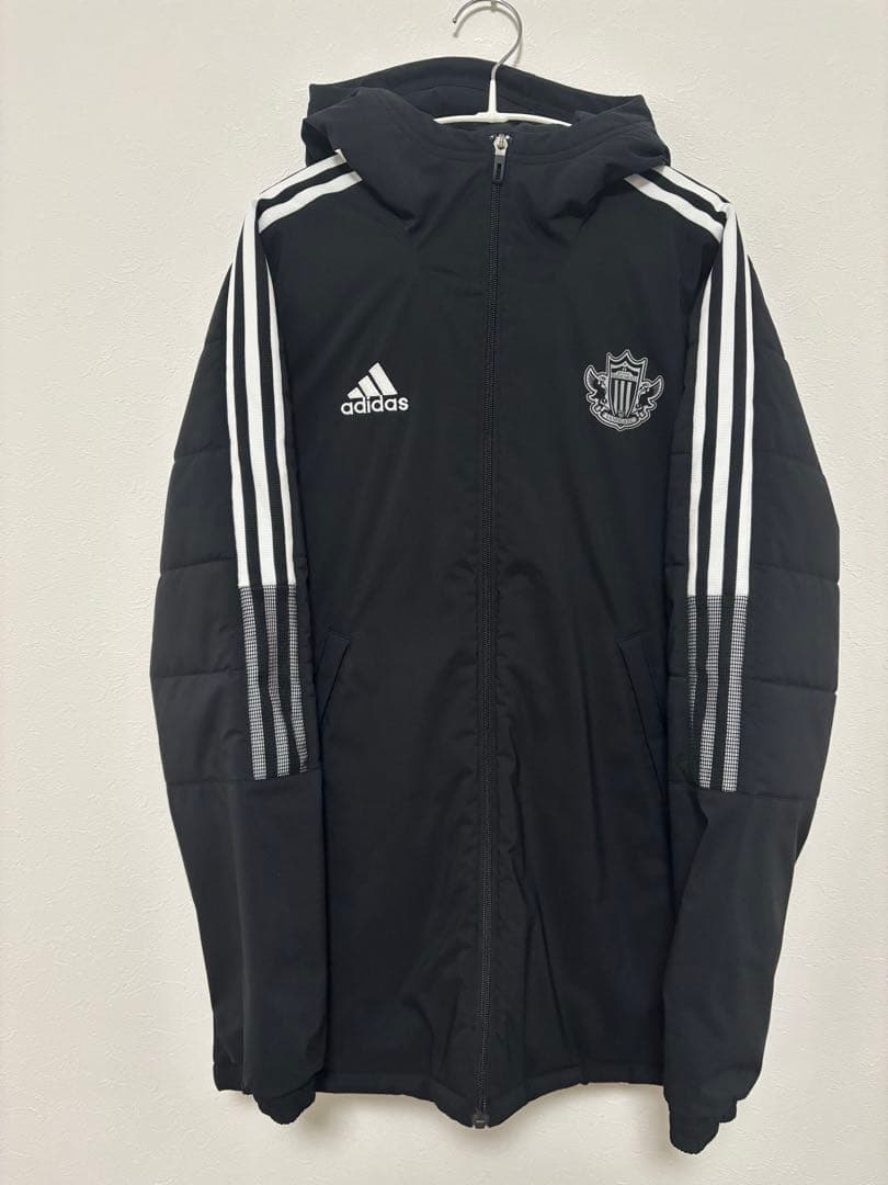 【最終値下げ】 adidas 松本山雅　ブラック ハーフコート　Lサイズ