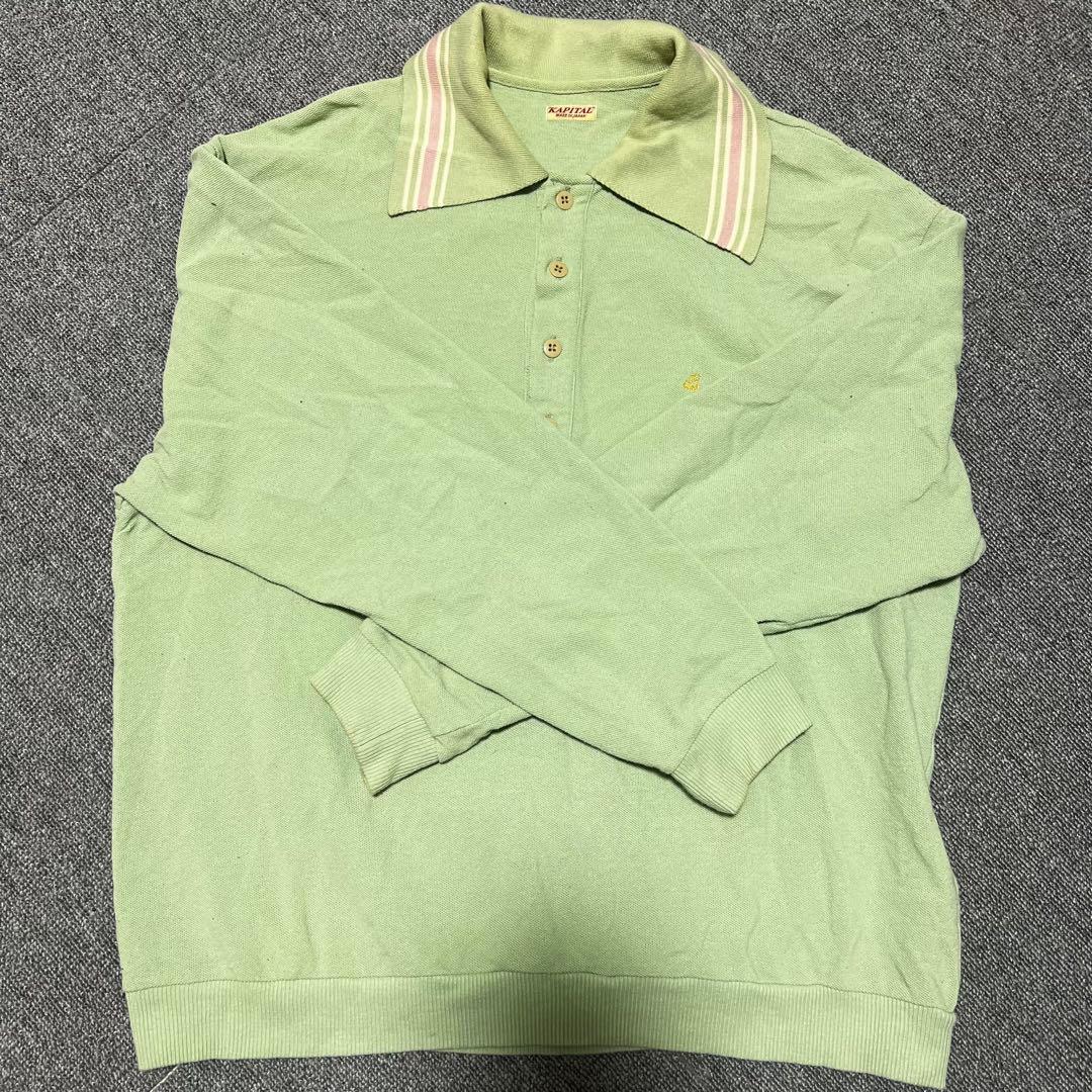 【最終値下げ‼️】KAPITAL 鹿の子　ラングルカラーレトロポロ　2